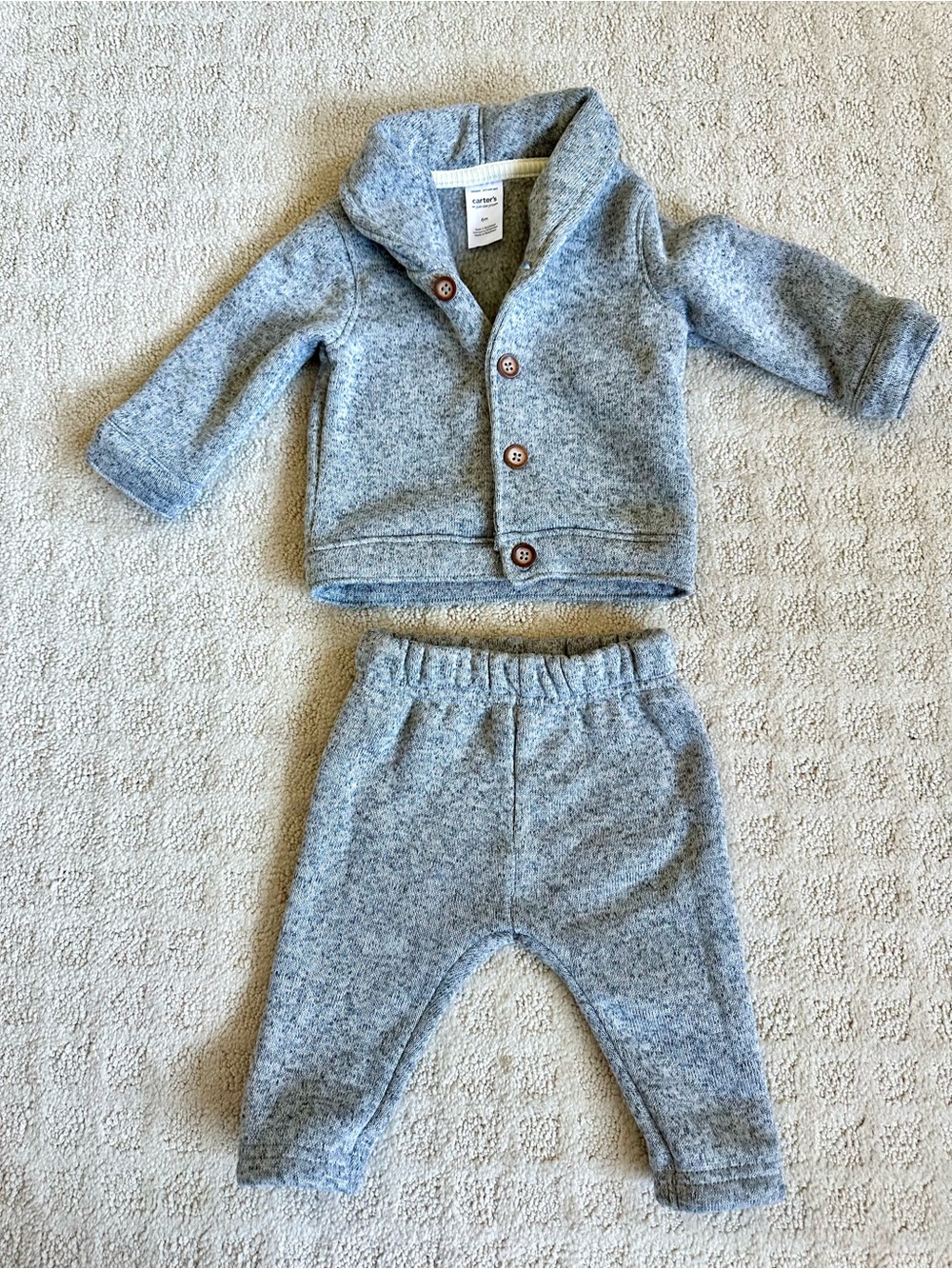 Carter’s fleece matching set 6m